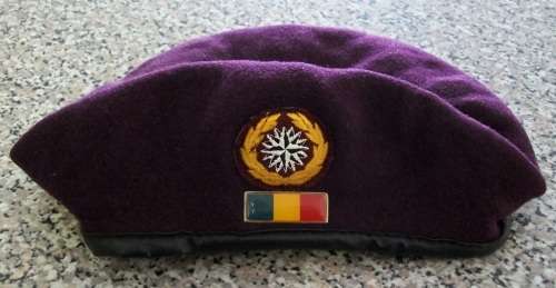 Recce Beret - 1st issue (1985) - cotton on felt with TSC bar - (ORIGINAL)