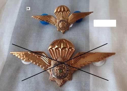 Special Task Force - Parawings - (used before 1995) - MINIATURE MESS DRESS - Metal