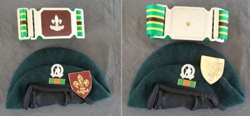 SADF - Swellendam Commando (belt, beret and flash)