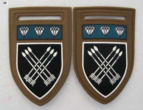 32 Battalion (Pomfret era) - Tupperware Shoulder Flash (PAIR)