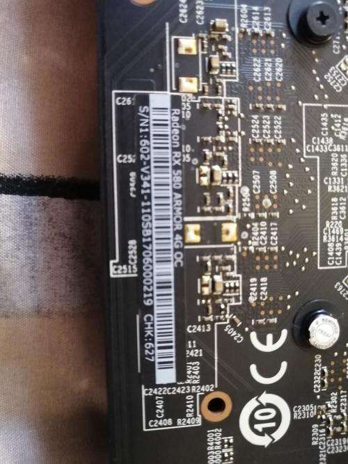 MSI RX 580 ARMOR OC 4GB DDR5 GPU in excellent condition. LATE ENTRY.