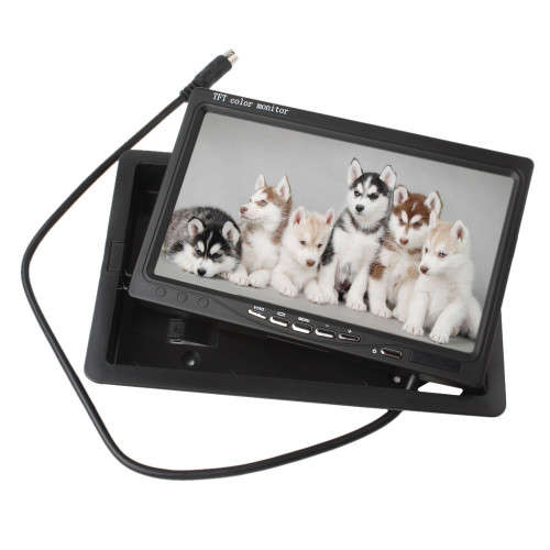 **7" LCD Color Monitor 2-CH Video Input** Rear View Camera Capable