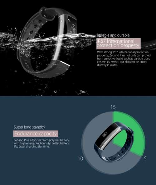 ZEBLAZE ZEBAND FITNESS TRACKER - BLUE