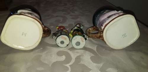 Toby mugs and Vintage ceramic figurines