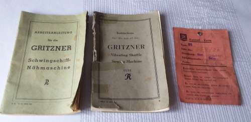 Antique/ vintageGritzner vibrating shuttle sewing Machine