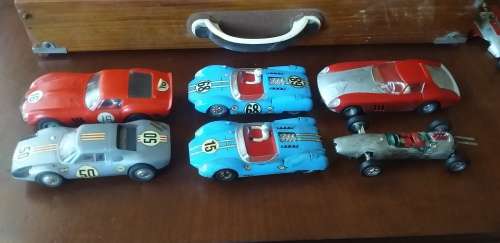 Vintage scalextric toy cars