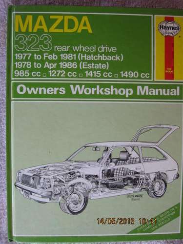 MAZDA 323  REAR WHEEL DRIVE OWNERS WORKSHOP MANUAL