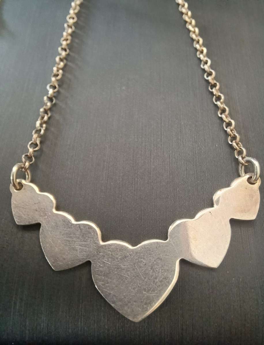 Lot of 5 Sterling silver necklaces