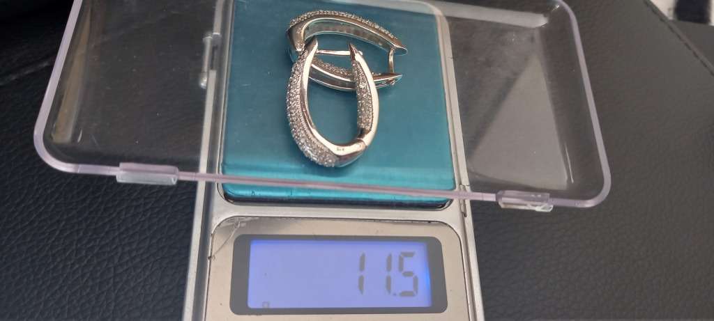 Sterling Silver Earrings CZ