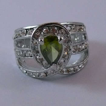 Beautiful Green Zircon Ring
