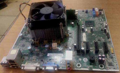 HP (H - CUPERTINO - H61 - uATX) Motherboard with Core i3 CPU + Fan, Heatsink & Back Plate !!!