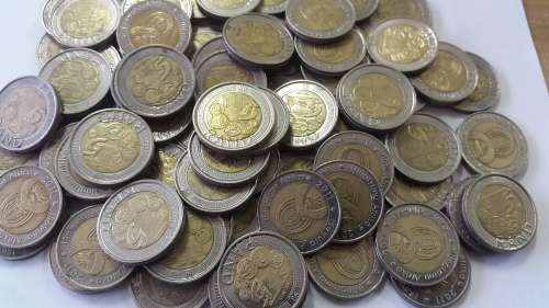 100 x SARB Anniversary R5.00 coins (2011) - 1 Bid for the lot!!!