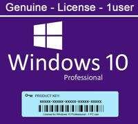Windows 10 Professional - 32 & 64 bit License key - Authentic!!! New installations only!