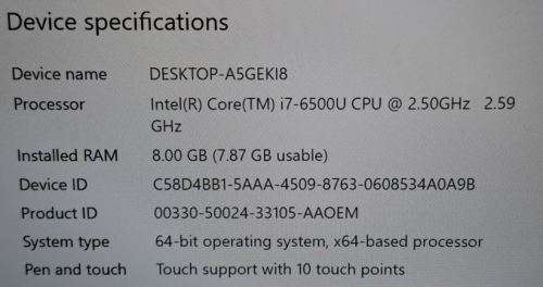 Asus ZenBook UX303U - For SPARES or REPAIRS - PLEASE READ DESCRIPTION. Core i7 CPU 6500U @ 2.5GHz