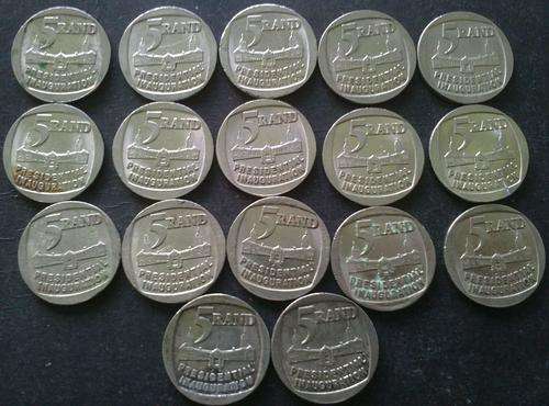 17 X 1994 Presidential Inauguration R5.00 Coins - Bid per coin to take the lot!