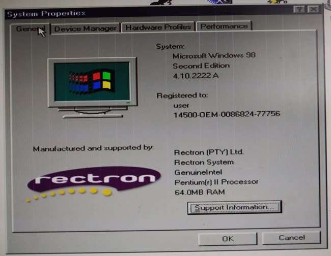 Vintage PC Pentum II 450mHz, 64MB RAM, 3.5GB HDD