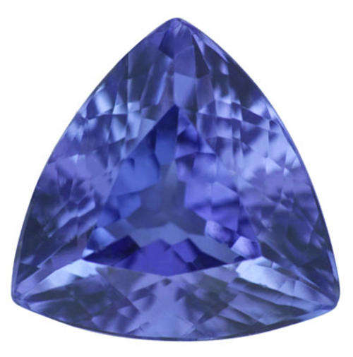 - CERTIFIED!!! - Excellent! 0.90 Ct.TANZANITE Vivid Bluish Violet Trillion(Value: R8865) -R1-Start!-