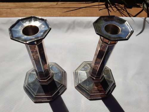 Silver Candlesticks - Sheffield 1912 - 1kg+