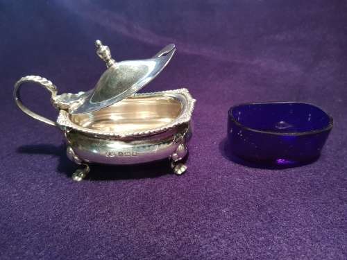Silver Mustard pot - Birmingham 1917 - 80g