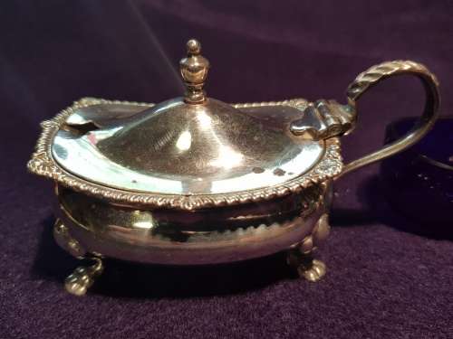 Silver Mustard pot - Birmingham 1917 - 80g