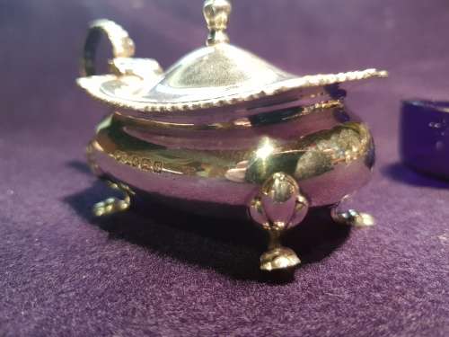 Silver Mustard pot - Birmingham 1917 - 80g