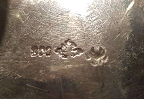 A German four-piece silver coffee set 800 standard