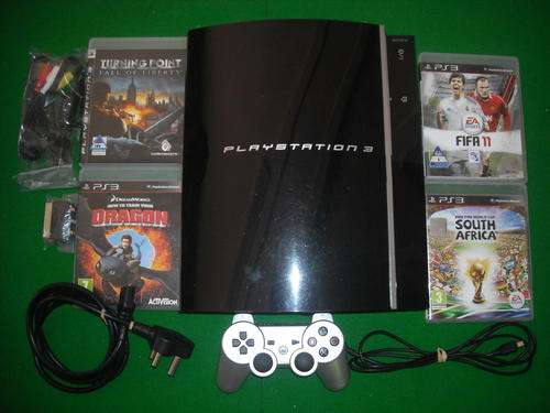 Playstation3 160GB+1 Controller+4 Games+3 month Warranty+All Cables+Free Postage