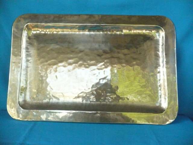 LARGE RECTANGULAR BRASS TRAY