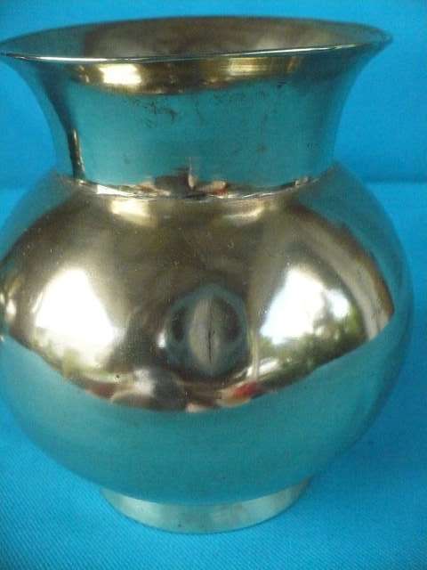 SOLID BRASS VASE