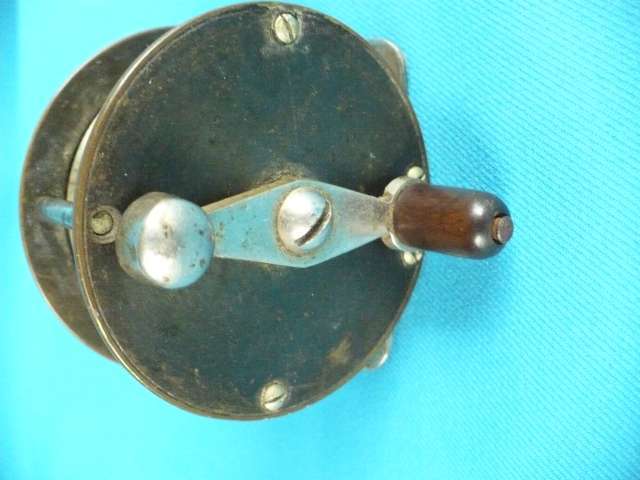 VINTAGE BRASS & STAINLESS STEEL FLY FISHING REEL
