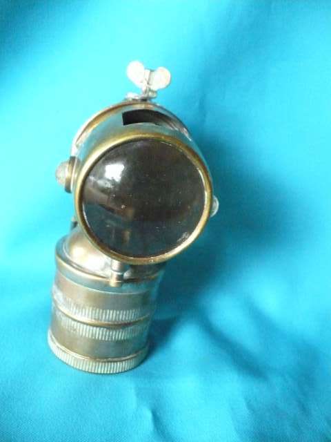 VINTAGE BRASS BICYCLE LAMP