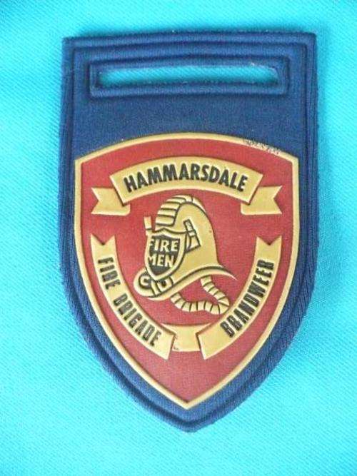 HAMMARSDALE FIRE BRIGADE SHOULDER FLASH