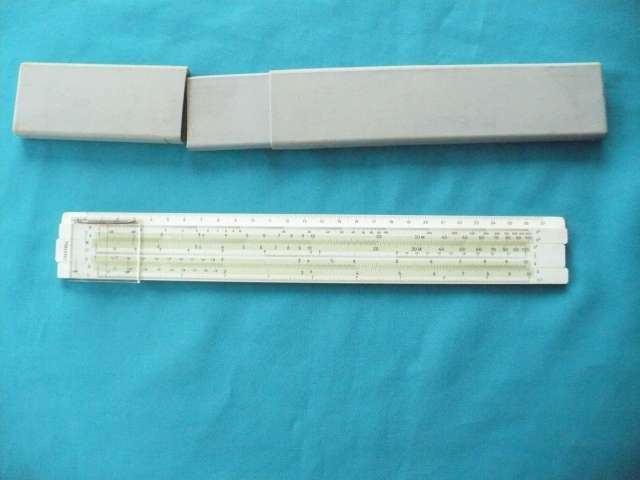 FABER CASTELL SLIDE RULE  WITH CASE
