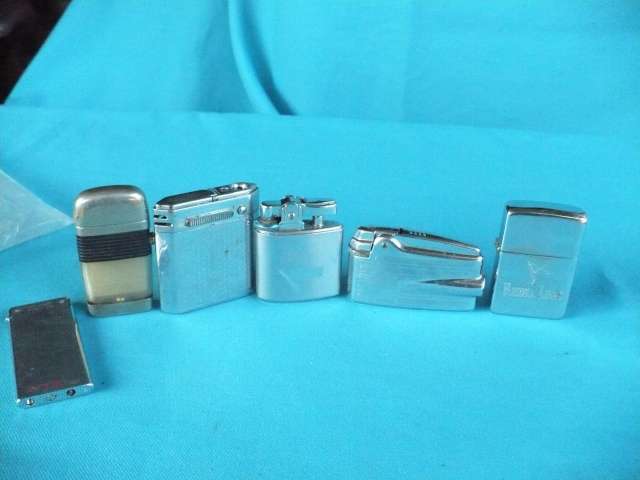 6 OLD CIGARETTE LIGHTERS