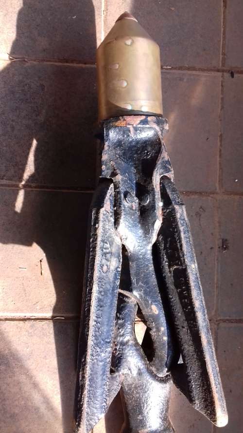 VINTAGE CAST IRON WHALE HARPOON