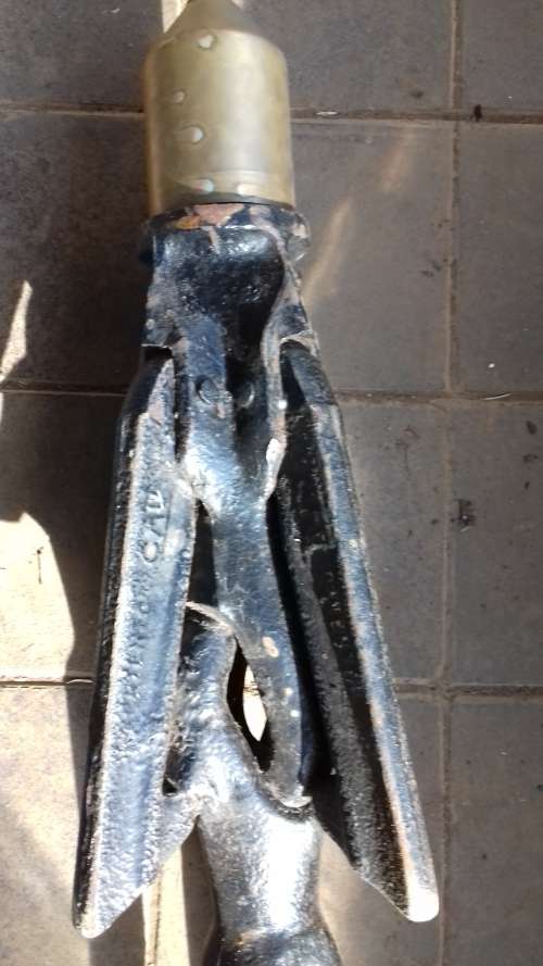 VINTAGE CAST IRON WHALE HARPOON