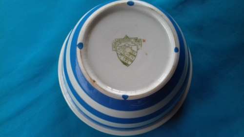 TG GREEN BLUE WHITE MIXING BOWL