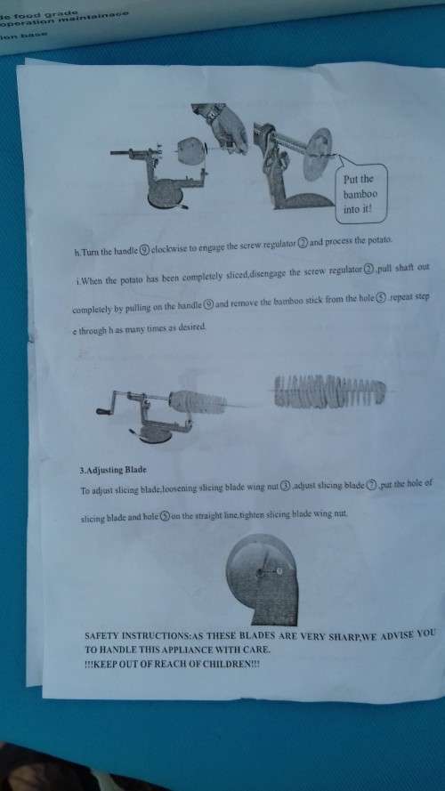 SPIRAL POTATO SLICER