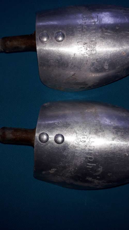 PAIR  VINTAGE ALUMINIUM SHOE STRETCHERS