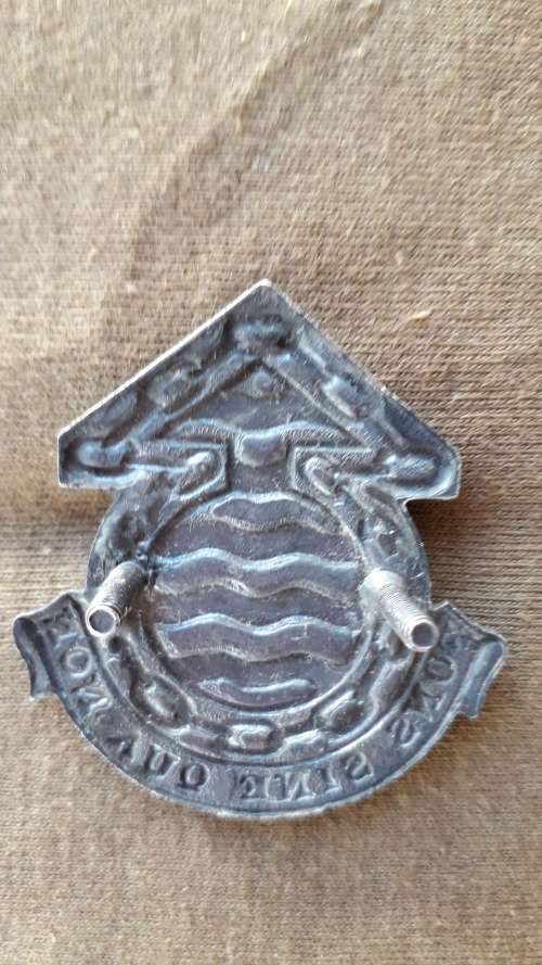 SADF  ORDINANCE SERVICES  CORPS BADGE    " FONS SINE QUA NON"