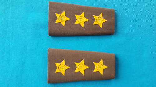 SADF  CAPTAIN  SHOULDER CUFFS WITH PIPS