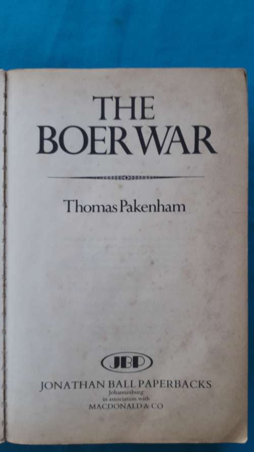 "THE BOER WAR"  BY THOMAS PACKENHAM