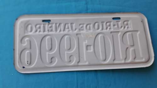 RIO  NUMBER PLATE   PUB DECOR