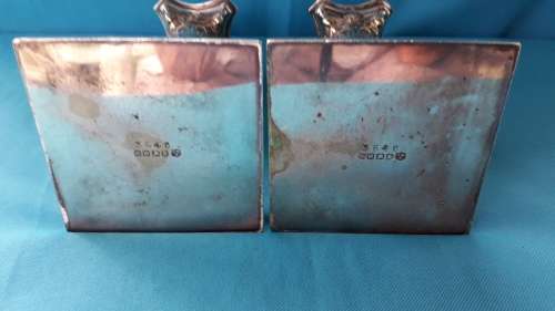 VINTAGE PAIR EPNS CANDLE HOLDERS
