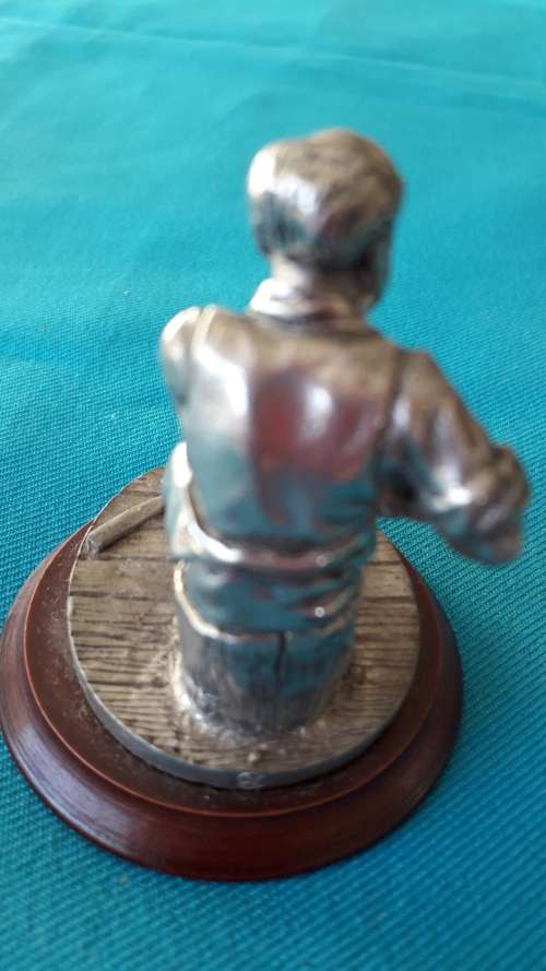 VINTAGE  'ENGLISH MINIATURE'  PEWTER  TOY MAKER