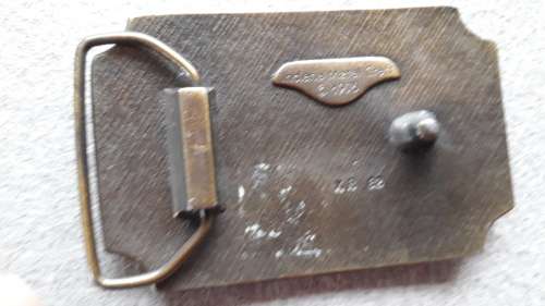 SOLID  BRASS    "WINCHESTER "   MENS BELT BUCKLE