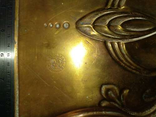 VINTAGE BELDRAY BRASS DUST-PAN. ART NOUVEAU DESIGN