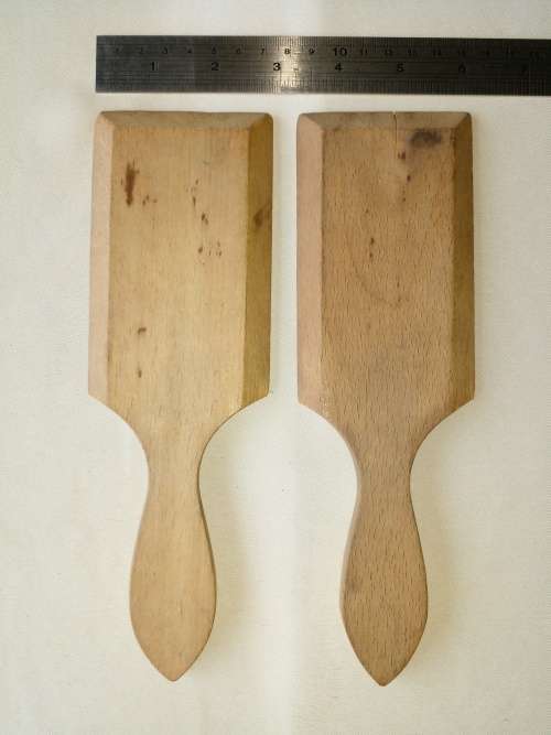 VINTAGE WOODEN BUTTER PATS