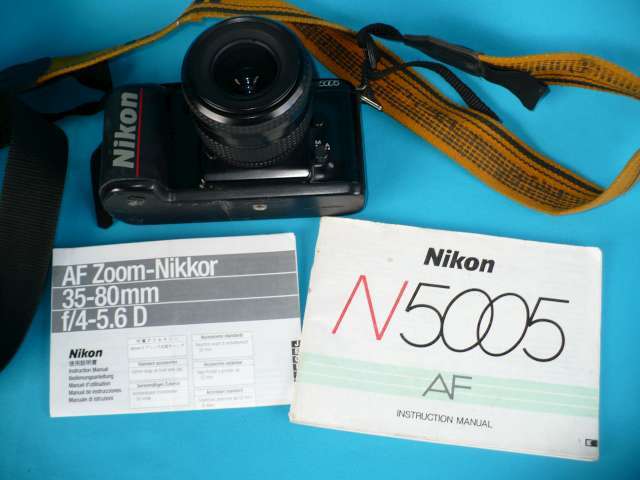 OLD NIKON N5005 CAMERA WITH INSTRUCTIONS