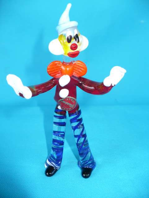 MURANO GLASS CLOWN  140 MM